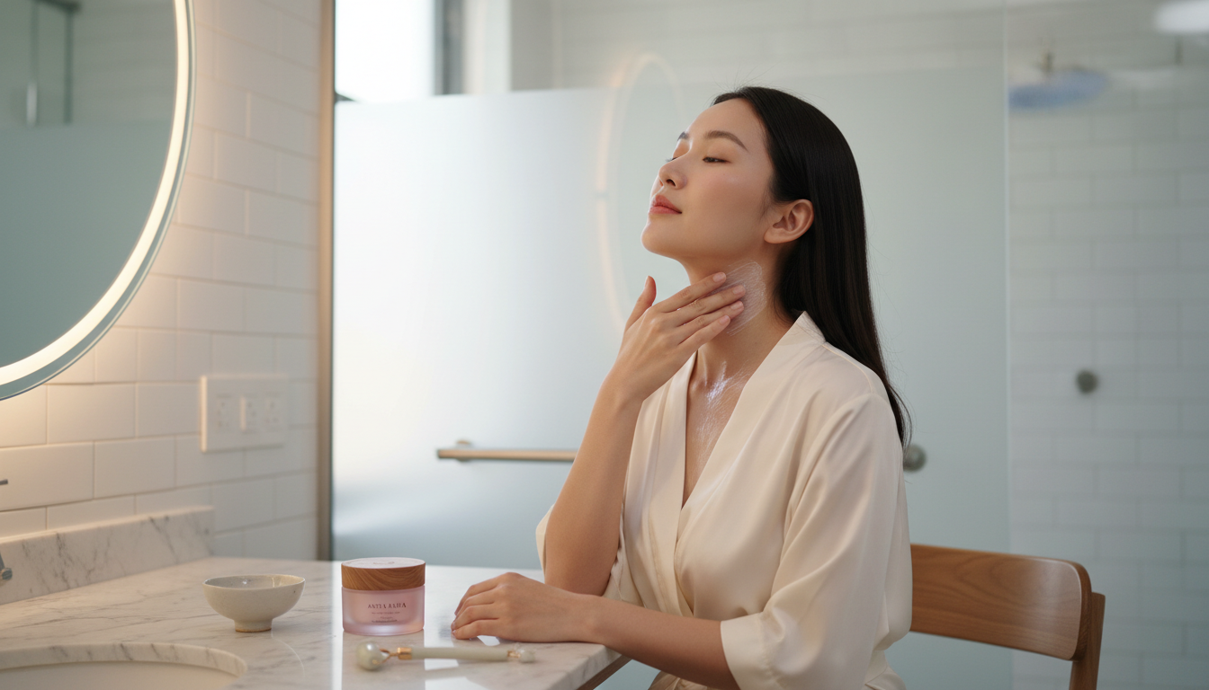 Cách Dùng Kem Dưỡng Da Cổ Đúng Cách — chăm sóc da cổ đúng cách | Anta Aura